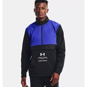 Under Armour Fleece Storm ½ Zip Blue/Black Sweater 1357084-003 Mens